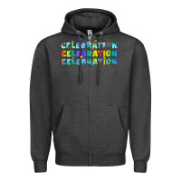 Charcoal Heather Lgbtq Celebration Zipper Hoodie - BundleAndBundleShop