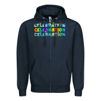 Navy Lgbtq Celebration Zipper Hoodie - BundleAndBundleShop