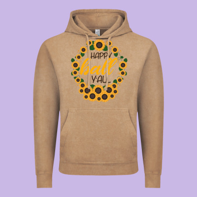 Happy Fall Sunflowers Vintage Hoodie Designed By Bettercallsaul