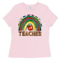 Rainbow Teacher Ladies Tee | Teevron