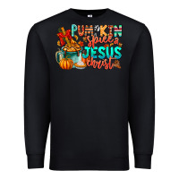 Black Pumpkin pie Jesus Christ Premium Sweatshirt - CowhideDigitalArt