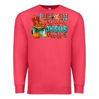 Cardinal Pumpkin pie Jesus Christ Premium Sweatshirt - CowhideDigitalArt