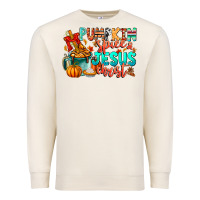 Sandshell Pumpkin pie Jesus Christ Premium Sweatshirt - CowhideDigitalArt