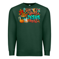 Sports Green Pumpkin pie Jesus Christ Premium Sweatshirt - CowhideDigitalArt