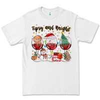 White tipsy and bright christmas Premium Tee - MaliasSmallBusiness