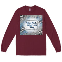 Burgundy feeling kinda idgaf ish today with leopard and gli Long Sleeve Tee - TumblerDesignByShophia