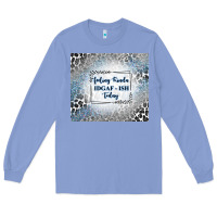 Colony Blue feeling kinda idgaf ish today with leopard and gli Long Sleeve Tee - TumblerDesignByShophia