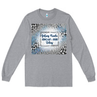 Heather Grey feeling kinda idgaf ish today with leopard and gli Long Sleeve Tee - TumblerDesignByShophia