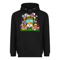 Black Easter School Bus Heavyweight Hoodie - CowhideDigitalArt