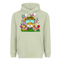 Matcha Easter School Bus Heavyweight Hoodie - CowhideDigitalArt