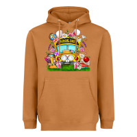 Meerkat Easter School Bus Heavyweight Hoodie - CowhideDigitalArt