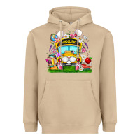 Mushroom Easter School Bus Heavyweight Hoodie - CowhideDigitalArt