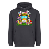 Easter School Bus Heavyweight Hoodie | Teevron