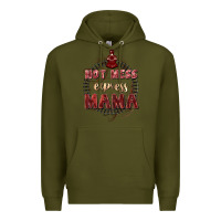 Army Green Hot mess express mama Mother's Day Premium Hoodie - FaDigitalArtStudio