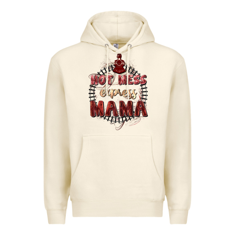 Hot Mess Express Mama Mother's Day Premium Hoodie by FaDigitalArtStudio | Teevron
