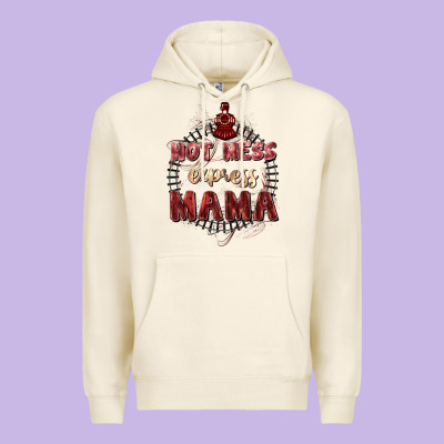 Hot Mess Express Mama Mother's Day Premium Hoodie Designed By Fadigitalartstudio
