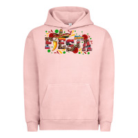 Pigment Salmon fieasta with sombrero rose and pepper Urban Hoodie - Artiststas