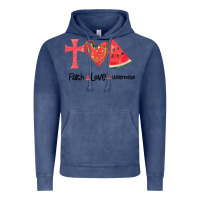 Faith Love Watermelon Vintage Hoodie | Teevron