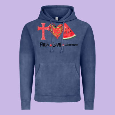 Faith Love Watermelon Vintage Hoodie Designed By Bettercallsaul