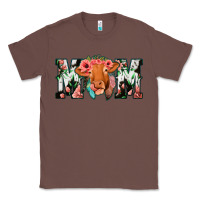 Chestnut Cowhide Floral Feather Cow Mom Classic Tee - Bettercallsaul