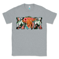 Heather Grey Cowhide Floral Feather Cow Mom Classic Tee - Bettercallsaul