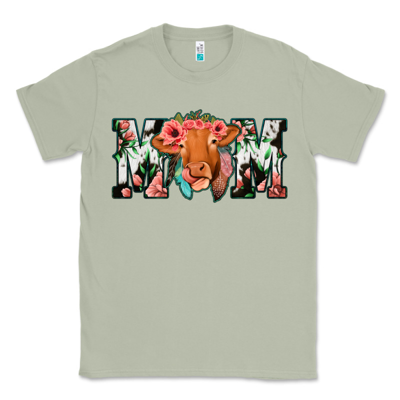 Cowhide Floral Feather Cow Mom Classic Tee by Bettercallsaul | Teevron