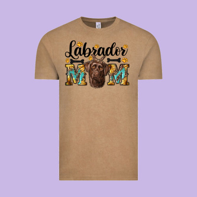 Western Labrador Mom Vintage Tee Designed By Ranaportraitstore