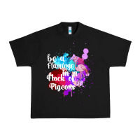 Black Be a Flamingo in a Flock of Pigeons Urban Heavy Tee - Bettercallsaul