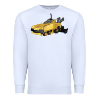 White Asphalt Paver Premium Sweatshirt - LillyAllenDesigns