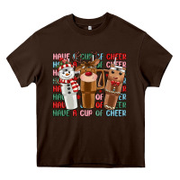 Chocolate Brown have a cup of cheer Heavy Core Tee - MaliasSmallBusiness