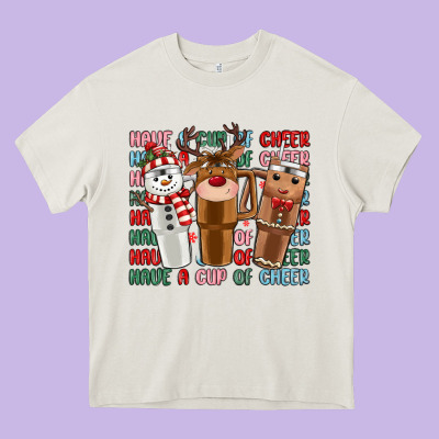 Have A Cup Of Cheer Heavy Core Tee Designed By Maliassmallbusiness