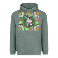 Sage Easter Bunny Heavyweight Hoodie - CowhideDigitalArt