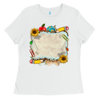 White school your text here Ladies Tee - NancyCooperArtShop