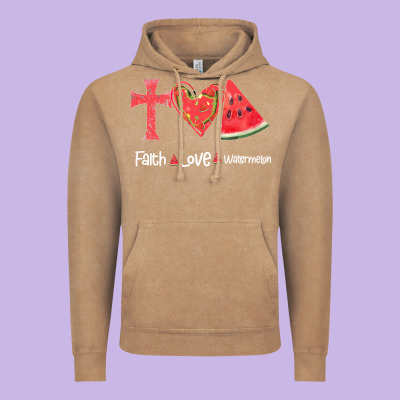 Faith Love Watermelon Vintage Hoodie Designed By Bettercallsaul