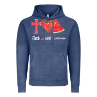 Vintage Denim Faith Love Watermelon Vintage Hoodie - Bettercallsaul