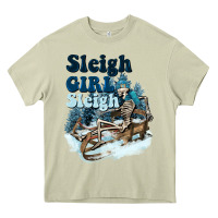 Mossy sleigh girl sleigh skeleton Heavy Core Tee - NancyCooperArtShop