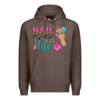 Coffee nail tech life bbs Premium Hoodie - BundleAndBundleShop