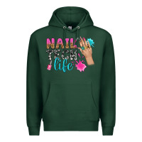 Sports Green nail tech life bbs Premium Hoodie - BundleAndBundleShop
