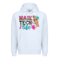 White nail tech life bbs Premium Hoodie - BundleAndBundleShop