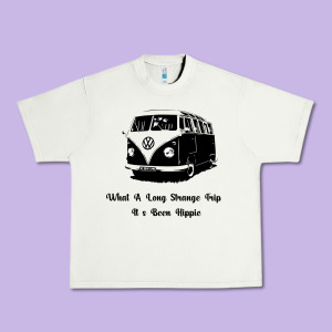 What A Long Strange Trip It S Been Hippie Urban Heavy Tee Designed By Bettercallsaul