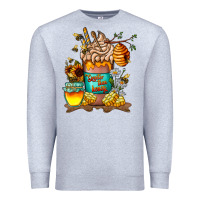 Heather Grey Than Honey Premium Sweatshirt - CowhideDigitalArt