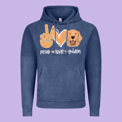 Peace Love Golden Vintage Hoodie Designed By Bettercallsaul