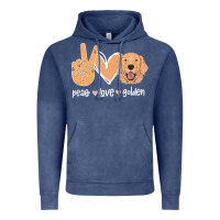 Vintage Denim Peace Love Golden Vintage Hoodie - Bettercallsaul