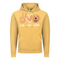 Vintage Mustard Peace Love Golden Vintage Hoodie - Bettercallsaul