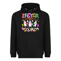 Black Easter Hunting Squad Heavyweight Hoodie - CowhideDigitalArt