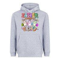 Heather Grey Easter Hunting Squad Heavyweight Hoodie - CowhideDigitalArt