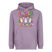 Lavender Easter Hunting Squad Heavyweight Hoodie - CowhideDigitalArt