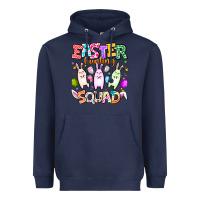 Navy Easter Hunting Squad Heavyweight Hoodie - CowhideDigitalArt