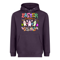 Plum Easter Hunting Squad Heavyweight Hoodie - CowhideDigitalArt