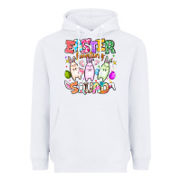 White Easter Hunting Squad Heavyweight Hoodie - CowhideDigitalArt
